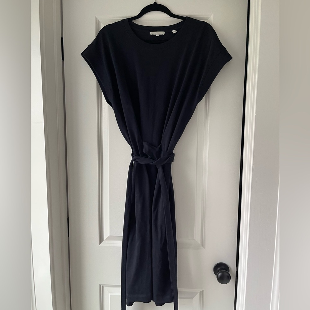 Navy Vince cap sleeve cotton dress, size 1x